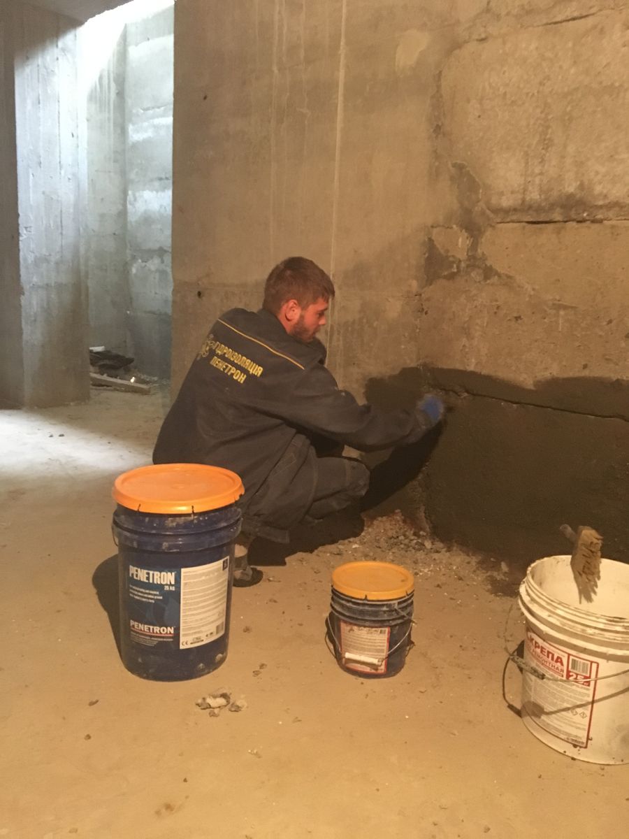 гидроизоляция подвала материалом Пенетрон